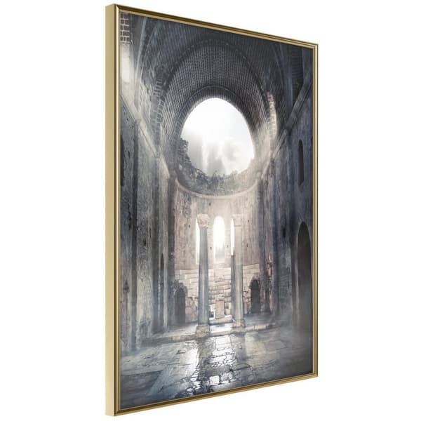 Inramad Poster / Tavla - Ruins of a Cathedral