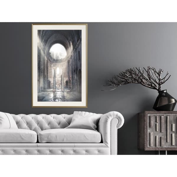 Inramad Poster / Tavla - Ruins of a Cathedral