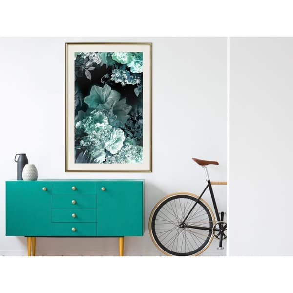 Inramad Poster / Tavla - Frosty Bouquet
