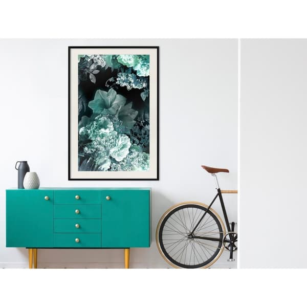 Inramad Poster / Tavla - Frosty Bouquet
