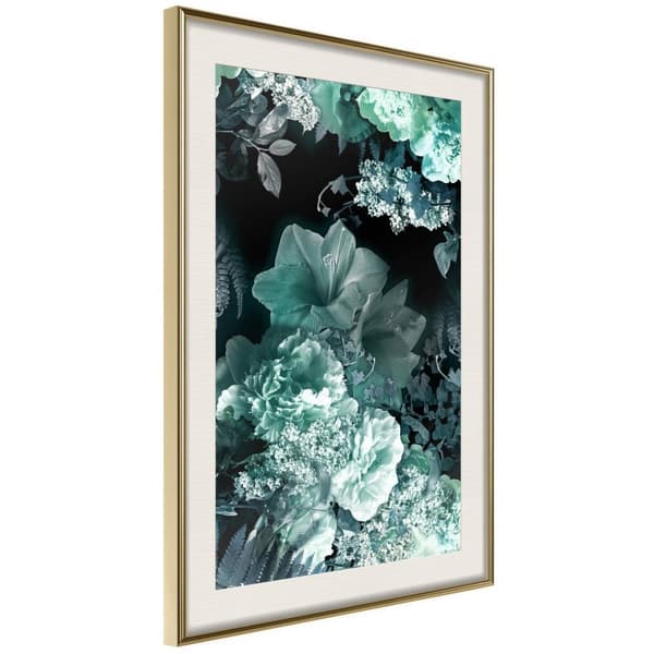 Inramad Poster / Tavla - Frosty Bouquet