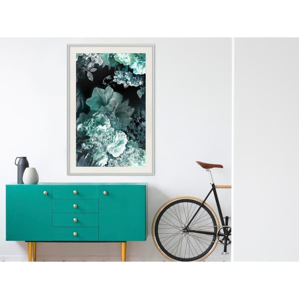 Inramad Poster / Tavla - Frosty Bouquet