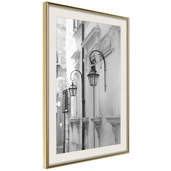 Inramad Poster / Tavla - Old Town's Charm
