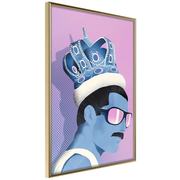 Inramad Poster / Tavla - King of Music