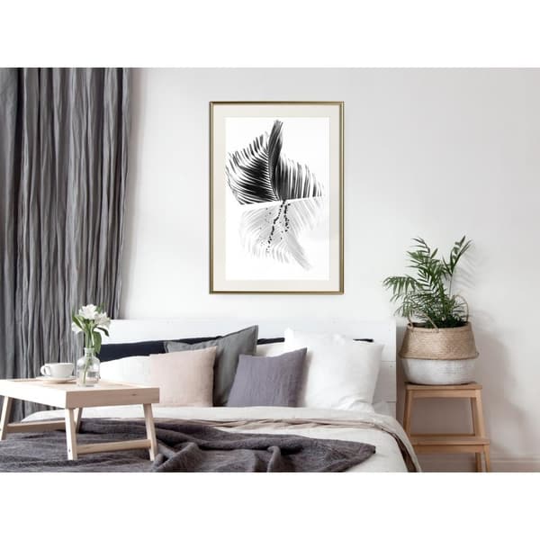 Inramad Poster / Tavla - Abstract Feather