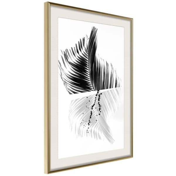 Inramad Poster / Tavla - Abstract Feather