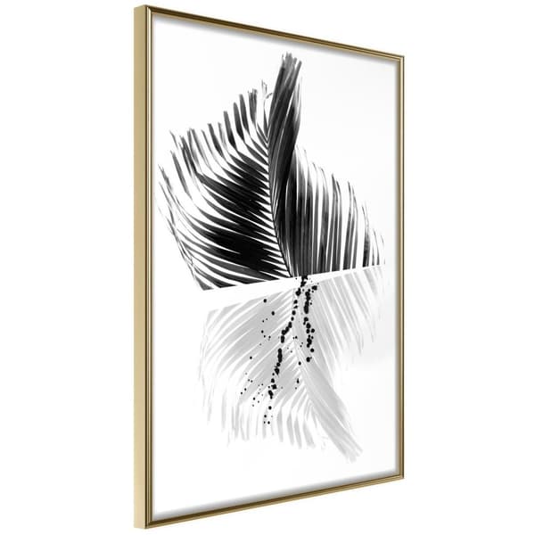Inramad Poster / Tavla - Abstract Feather