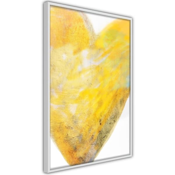 Inramad Poster / Tavla - Amber Heart