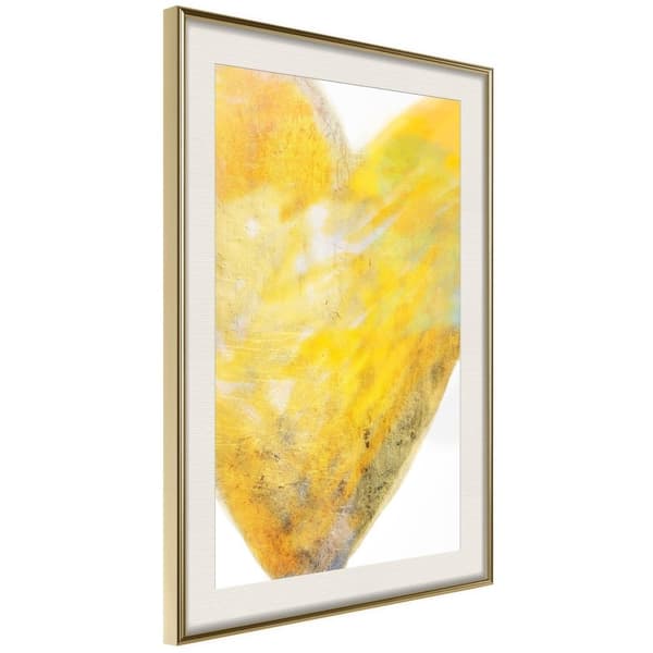 Inramad Poster / Tavla - Amber Heart