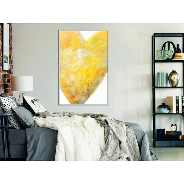 Inramad Poster / Tavla - Amber Heart