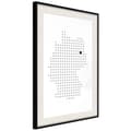 Miniatyrbild 4 av 11: Inramad Poster / Tavla - Pixel Map of Germany