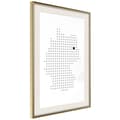 Miniatyrbild 9 av 11: Inramad Poster / Tavla - Pixel Map of Germany