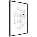 Miniatyrbild 1 av 11: Inramad Poster / Tavla - Pixel Map of Germany