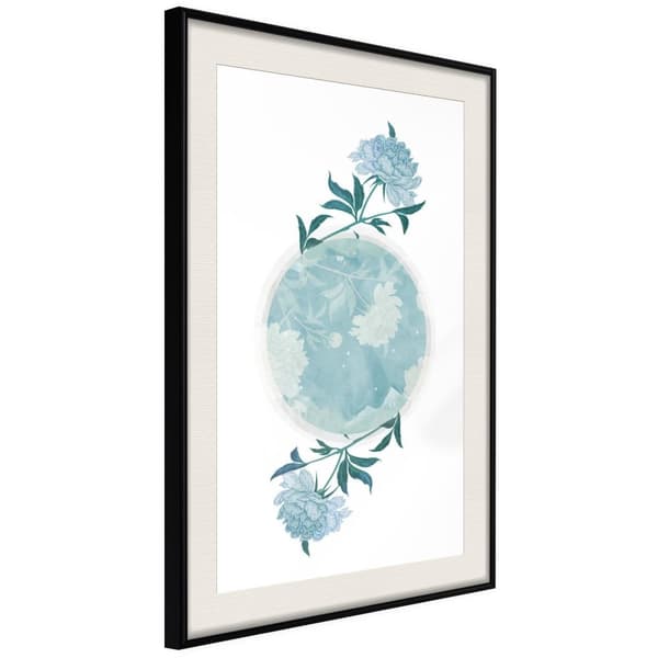 Inramad Poster / Tavla - World in Shades of Blue