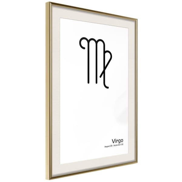 Inramad Poster / Tavla - Zodiac: Virgo II