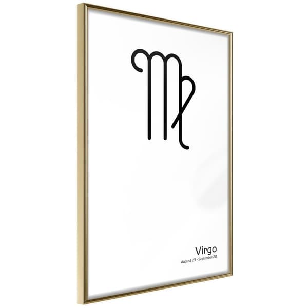 Inramad Poster / Tavla - Zodiac: Virgo II