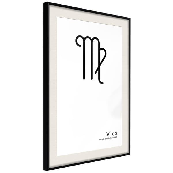 Inramad Poster / Tavla - Zodiac: Virgo II