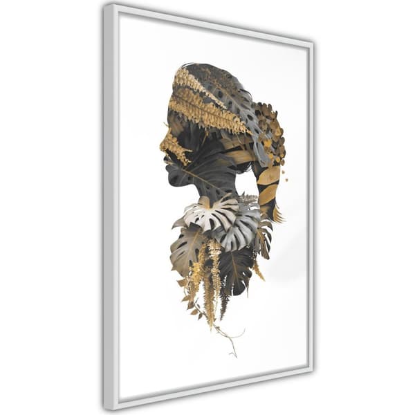 Inramad Poster / Tavla - Forest Witch Vit ram 40x60