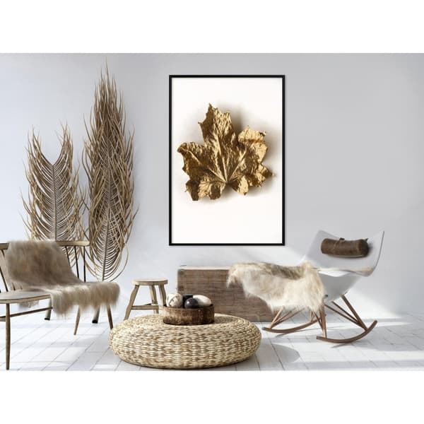 Inramad Poster / Tavla - Dried Maple Leaf