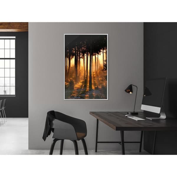 Inramad Poster / Tavla - Dark Tree Tops