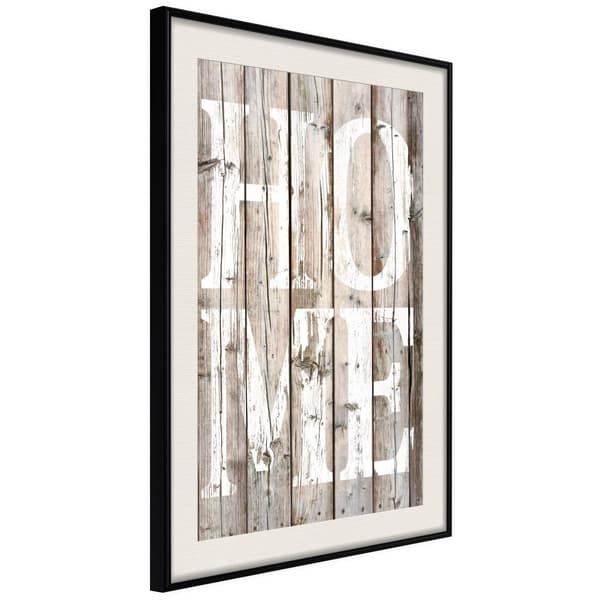 Inramad Poster / Tavla - Vintage: Home