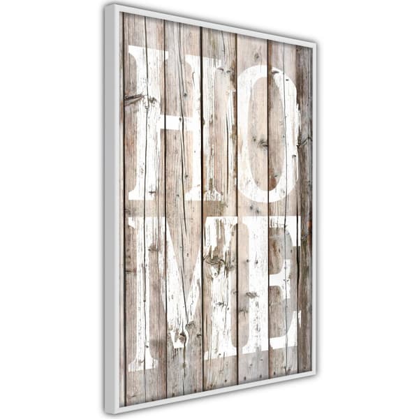 Inramad Poster / Tavla - Vintage: Home