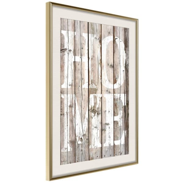 Inramad Poster / Tavla - Vintage: Home