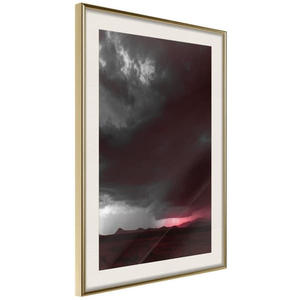 Inramad Poster / Tavla - Dark Sky