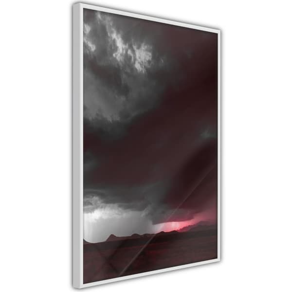 Inramad Poster / Tavla - Dark Sky Vit ram 30x45