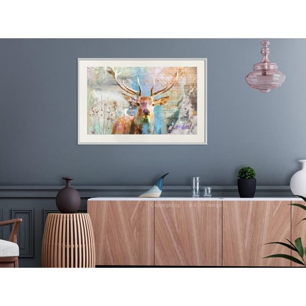 Inramad Poster / Tavla - Pastel Deer