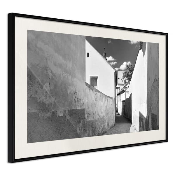 Inramad Poster / Tavla - Sunny Day in the Town