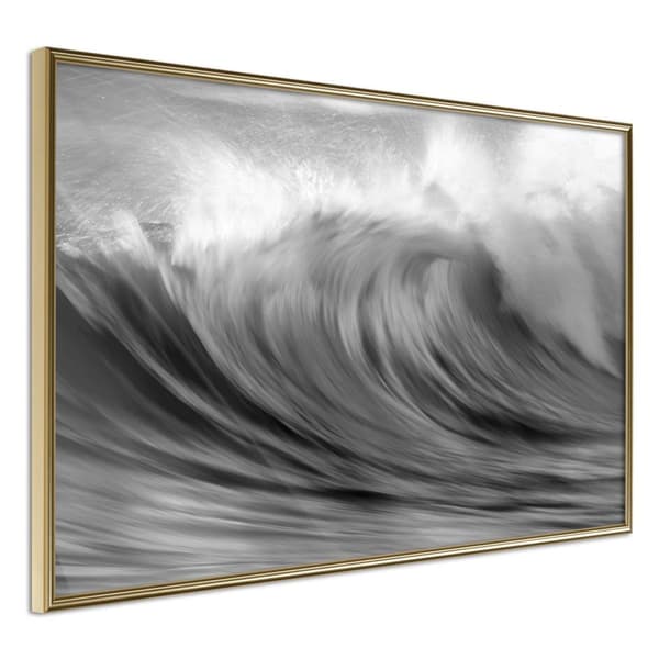 Inramad Poster / Tavla - Big Wave