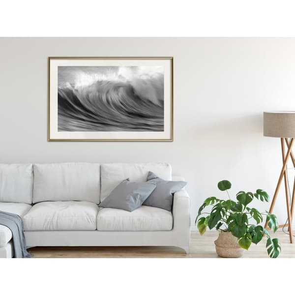 Inramad Poster / Tavla - Big Wave