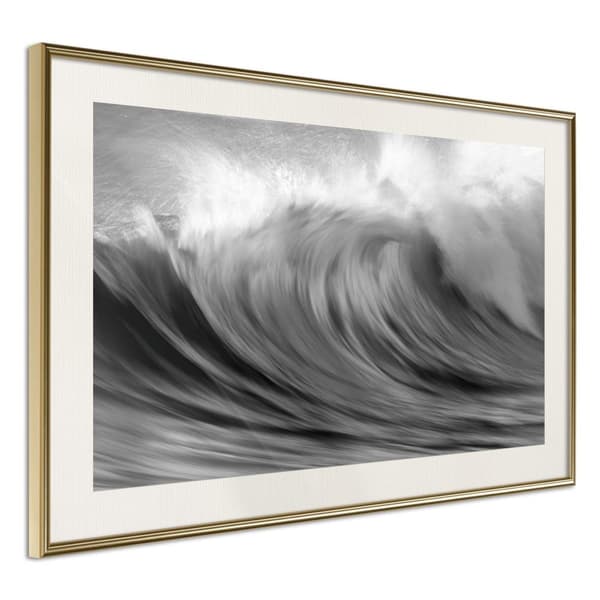 Inramad Poster / Tavla - Big Wave