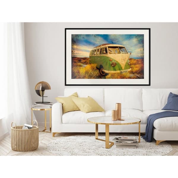 Inramad Poster / Tavla - Hippie Van I