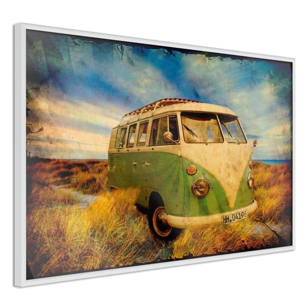 Inramad Poster / Tavla - Hippie Van I