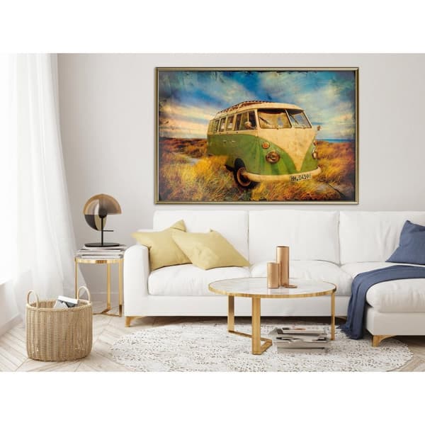 Inramad Poster / Tavla - Hippie Van I
