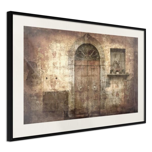 Inramad Poster / Tavla - Mysterious Door