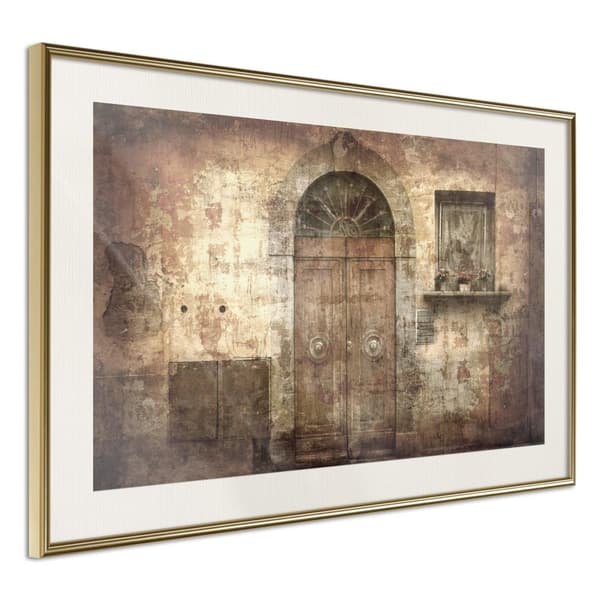 Inramad Poster / Tavla - Mysterious Door