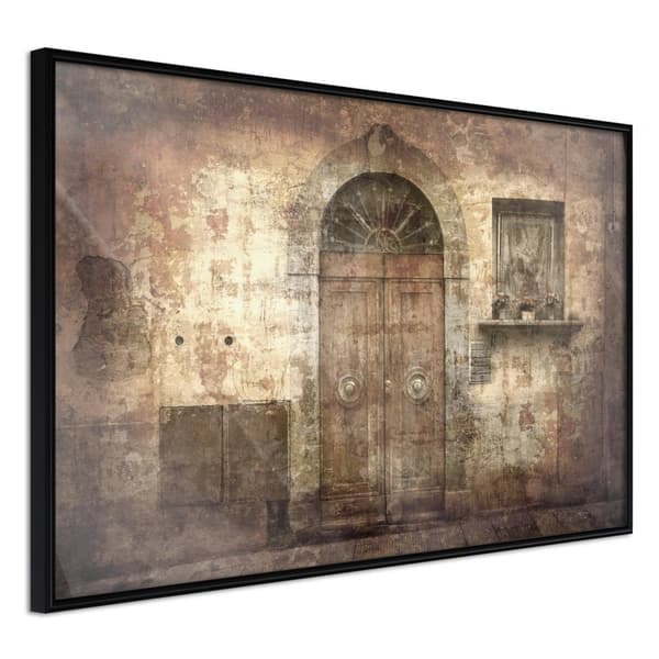 Inramad Poster / Tavla - Mysterious Door