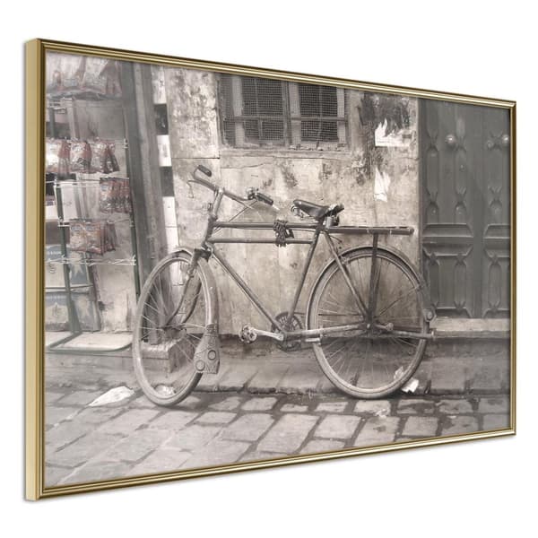Inramad Poster / Tavla - Old Bicycle