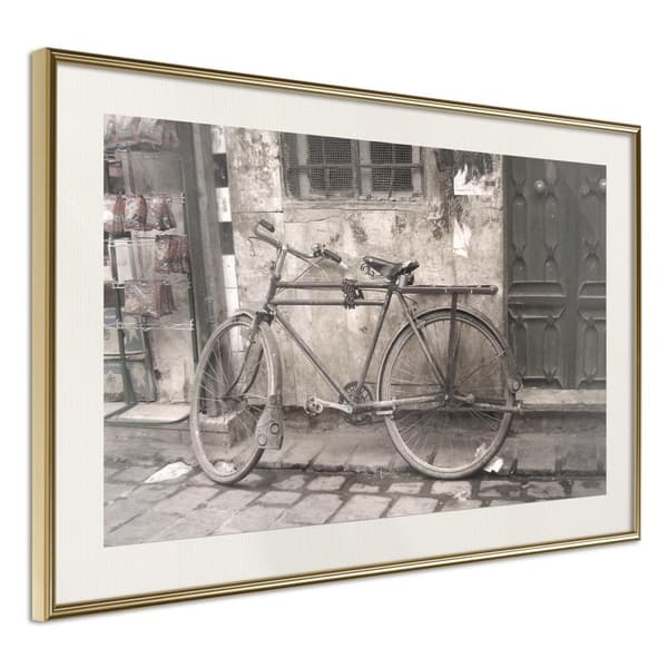 Inramad Poster / Tavla - Old Bicycle