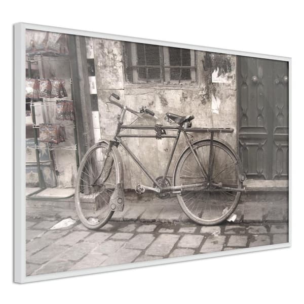 Inramad Poster / Tavla - Old Bicycle