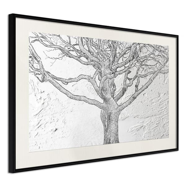 Inramad Poster / Tavla - Tangled Branches