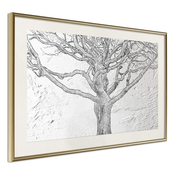 Inramad Poster / Tavla - Tangled Branches