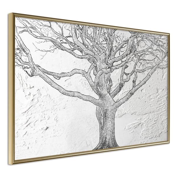 Inramad Poster / Tavla - Tangled Branches
