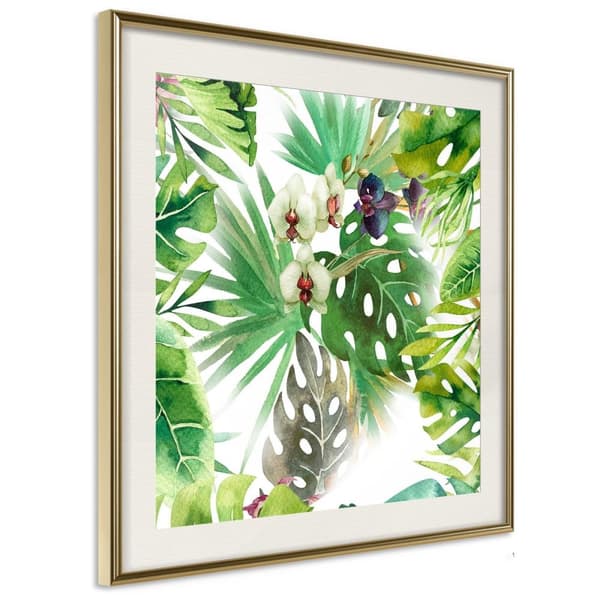 Inramad Poster / Tavla - Monsteras, Inc. II (Square)