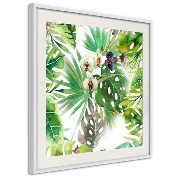Inramad Poster / Tavla - Monsteras, Inc. II (Square)