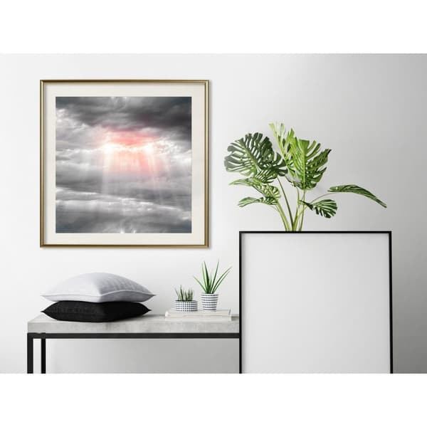 Inramad Poster / Tavla - Sign from Heaven