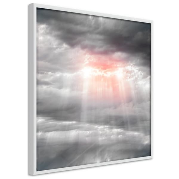 Inramad Poster / Tavla - Sign from Heaven